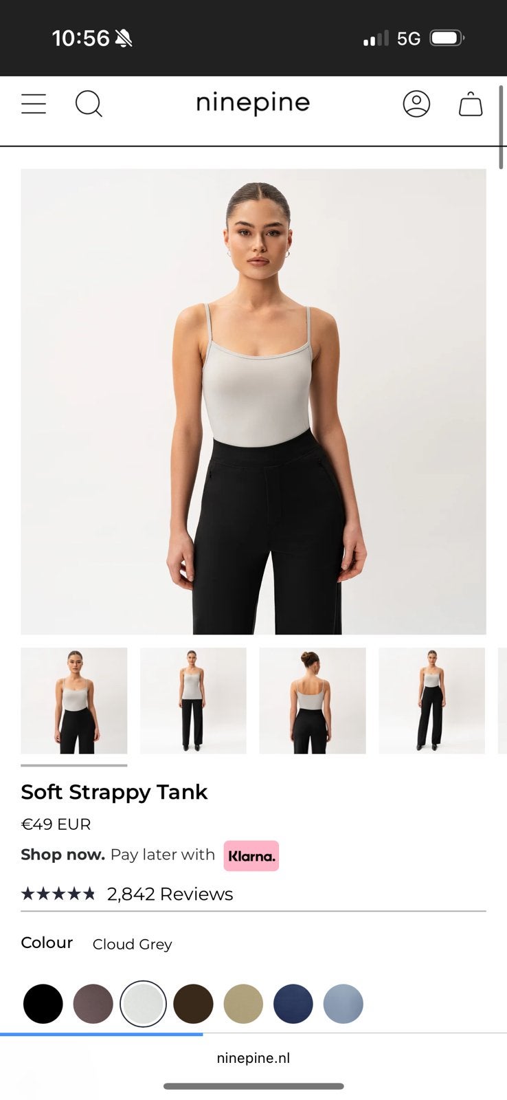 Ninepine Soft Strappy Top / hempje, Overige kleuren, Maat 42/44 (L), Ophalen of Verzenden, Zo goed als nieuw