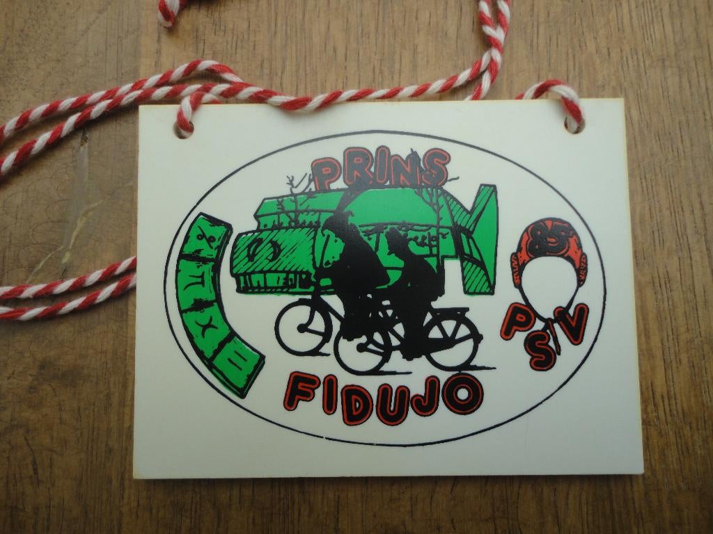Carnavals embleem Lampegat  PSV Prins Fidujo 1985, Verzamelen, Ophalen of Verzenden, Gebruikt, Overige onderwerpen