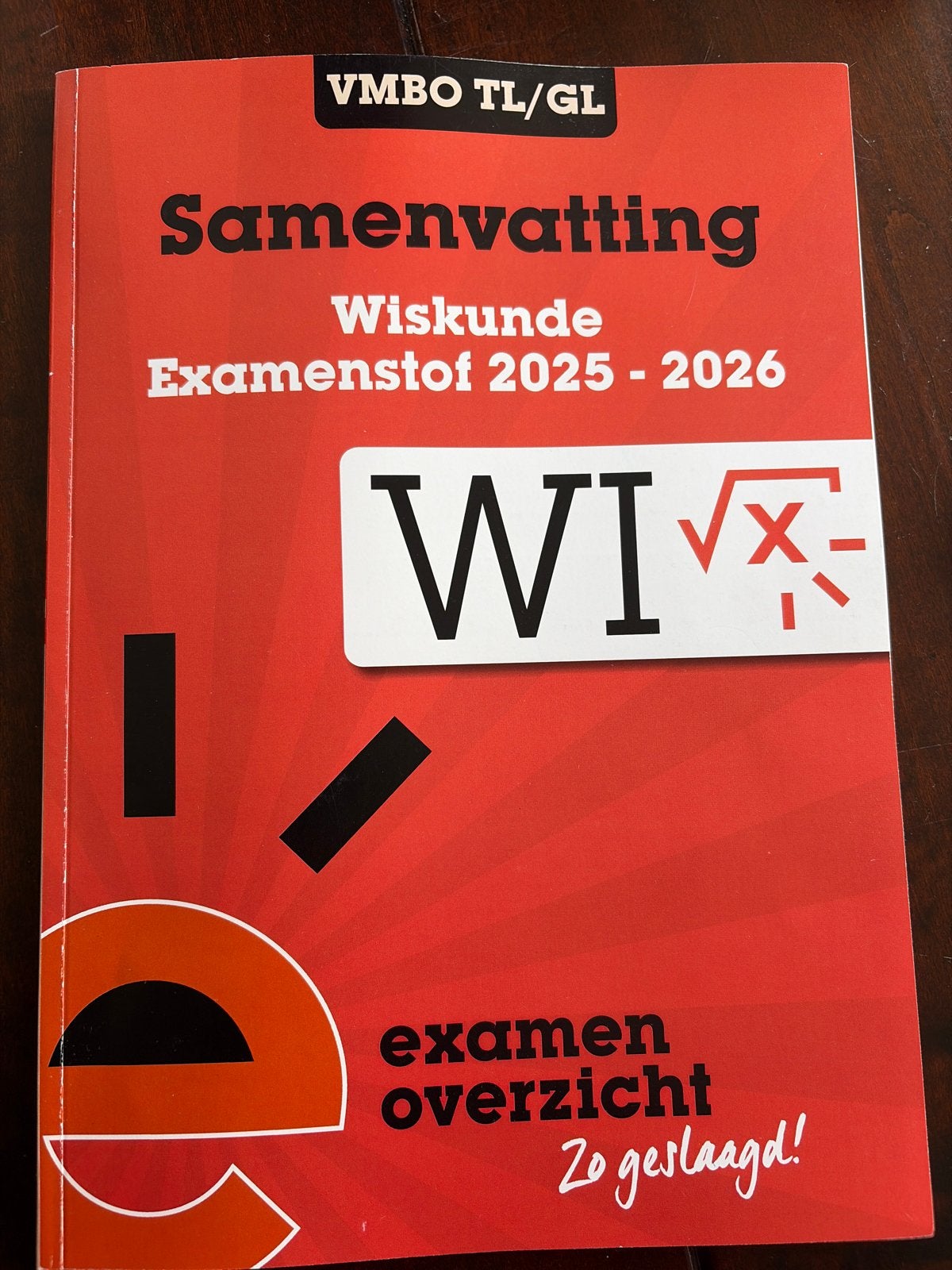 Samenvatting Wiskunde Examenstof VMBO TL/GL 2025-2026, Ophalen of Verzenden, Zo goed als nieuw, VMBO, Wiskunde A