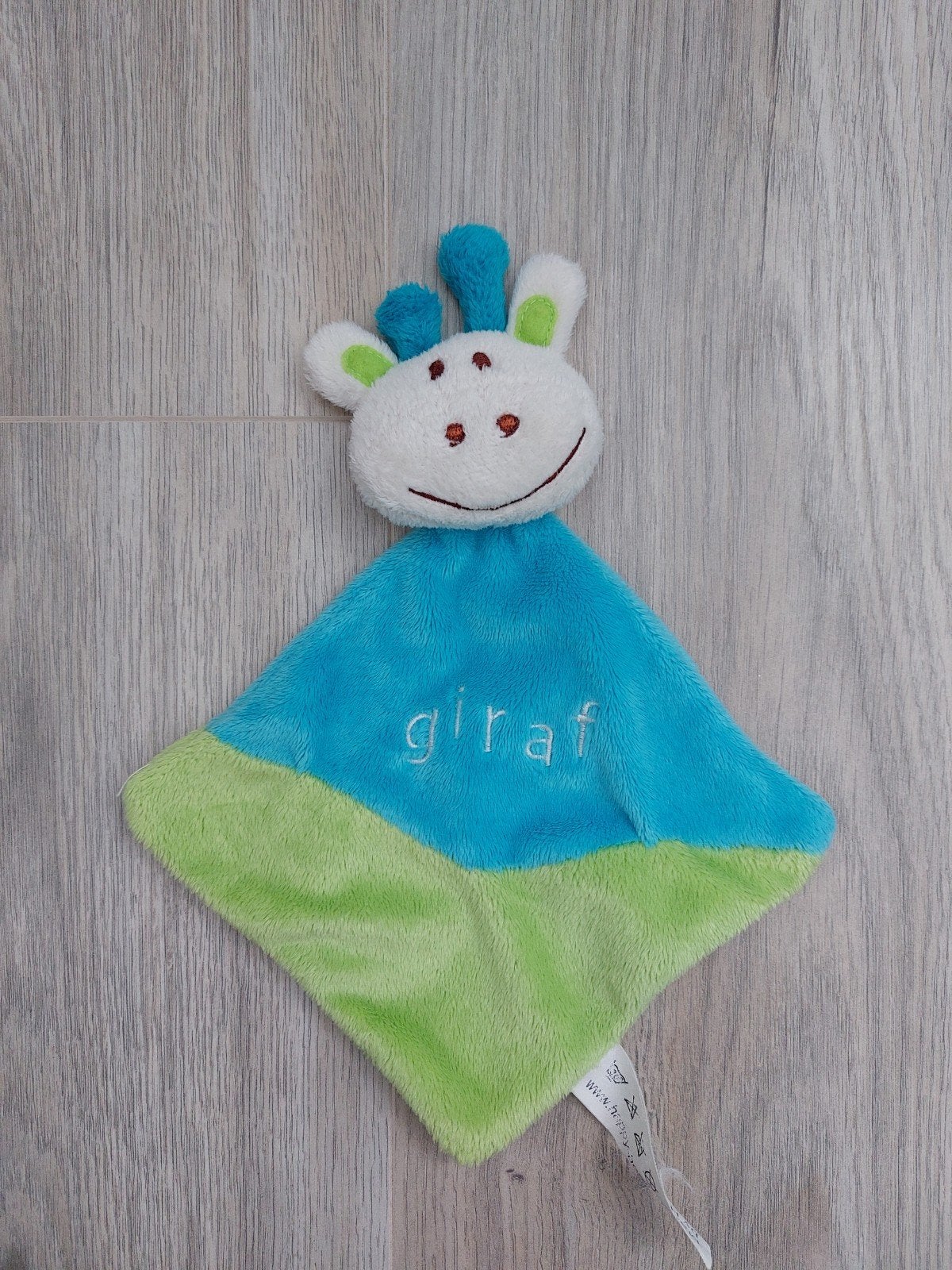 Knuffel knuffeldoekje happy horse vintage giraf L1231, Ophalen of Verzenden, Zo goed als nieuw, Beer