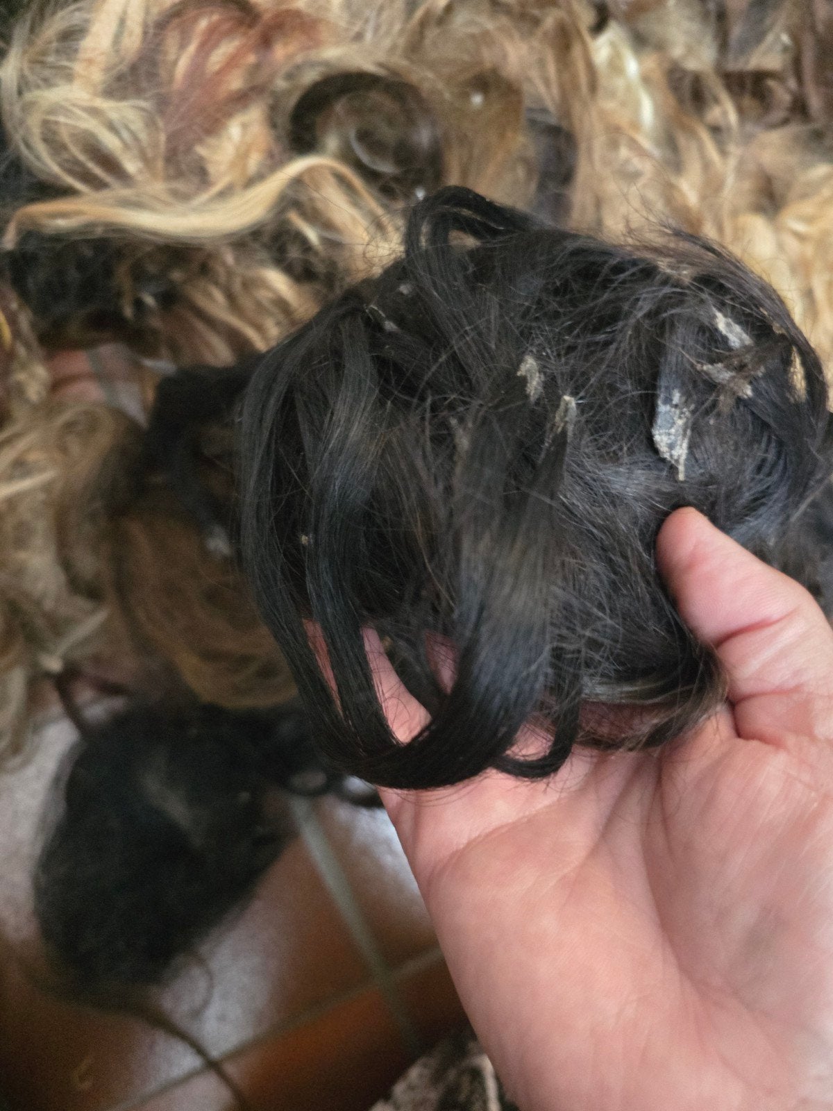Gebruikte hair extensions 1 x gebruikt, Ophalen of Verzenden, Pruik of Haarverlenging
