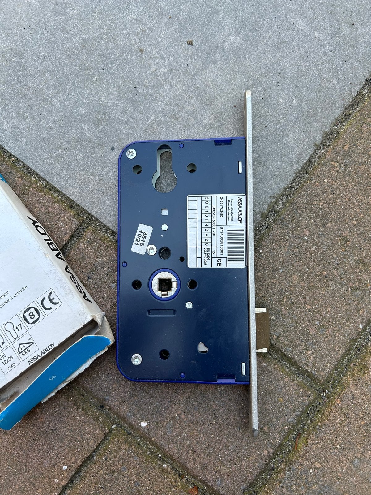 ASSA ABLOY Veiligheidsdeurslot 242217U2460, Ophalen of Verzenden, Nieuw, IJzer, Slot