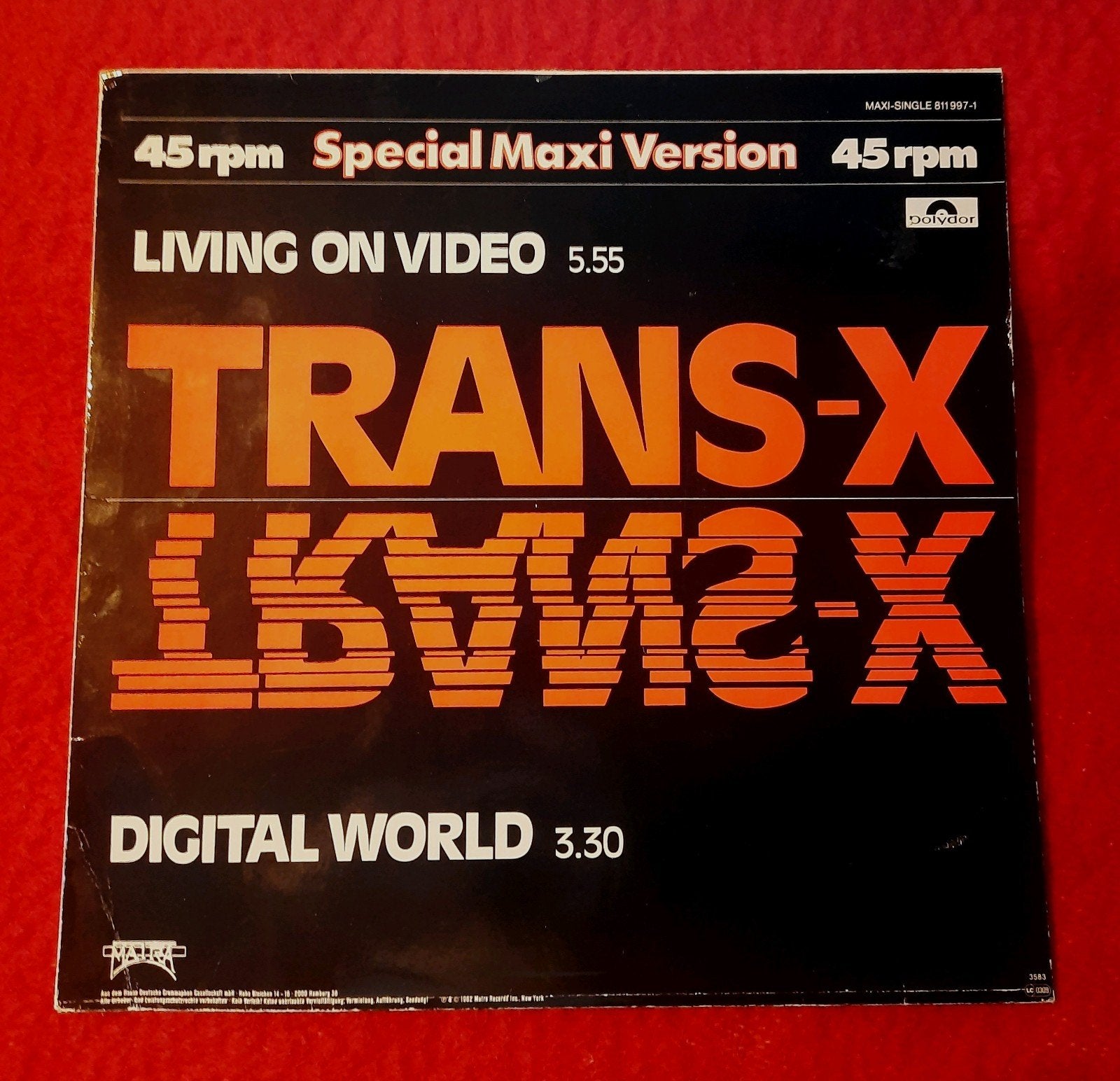 12 INCH : Trans-X - Living On Video / Digital World, Ophalen of Verzenden, 12 inch