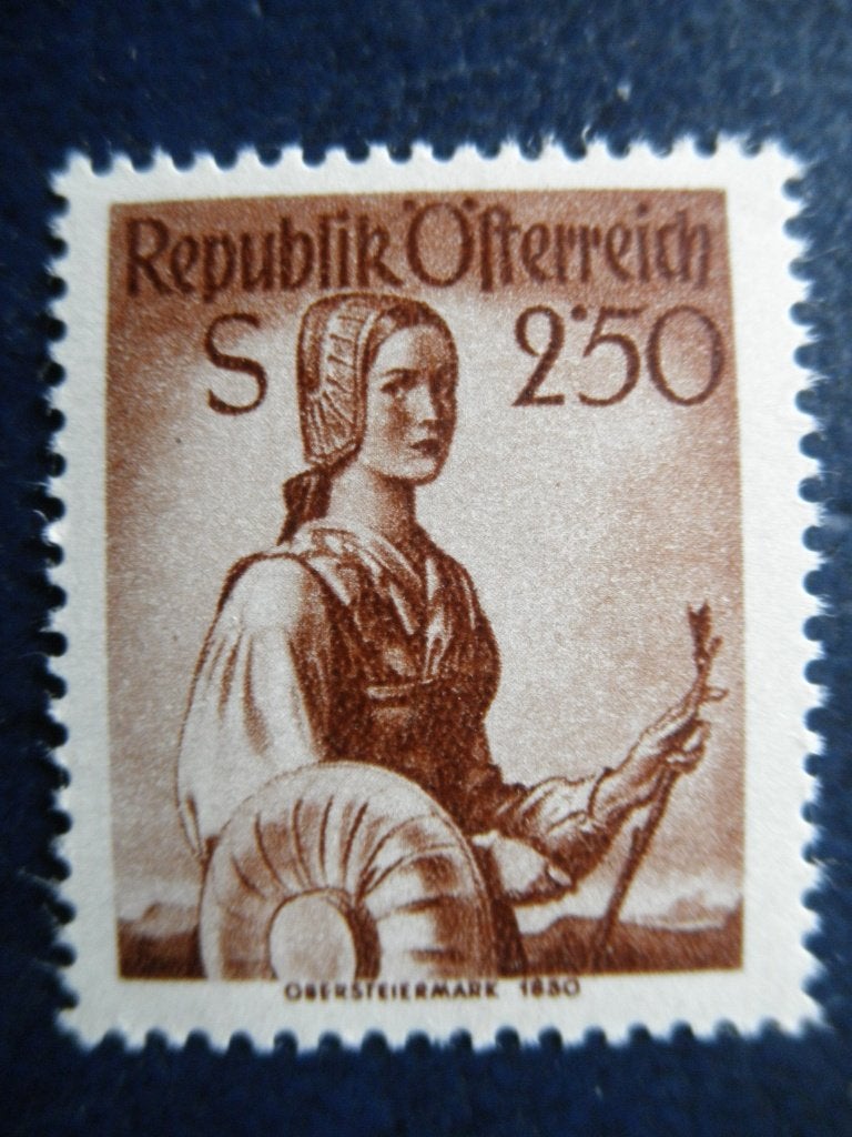 Postzegels Oostenrijk 1952 klederdracht nr. 979 - cw 7,00 pf, Postzegels en Munten, Postzegels | Europa | Oostenrijk, Ophalen of Verzenden