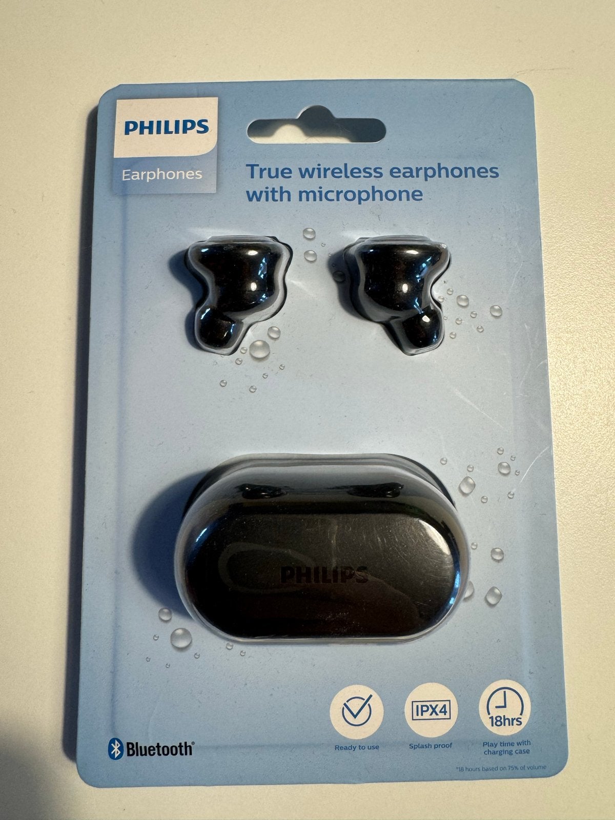 Philips True Wireless Oordopjes met Microfoon Zwart Nieuwe, Bluetooth, Nieuw, Ophalen of Verzenden, Zwart