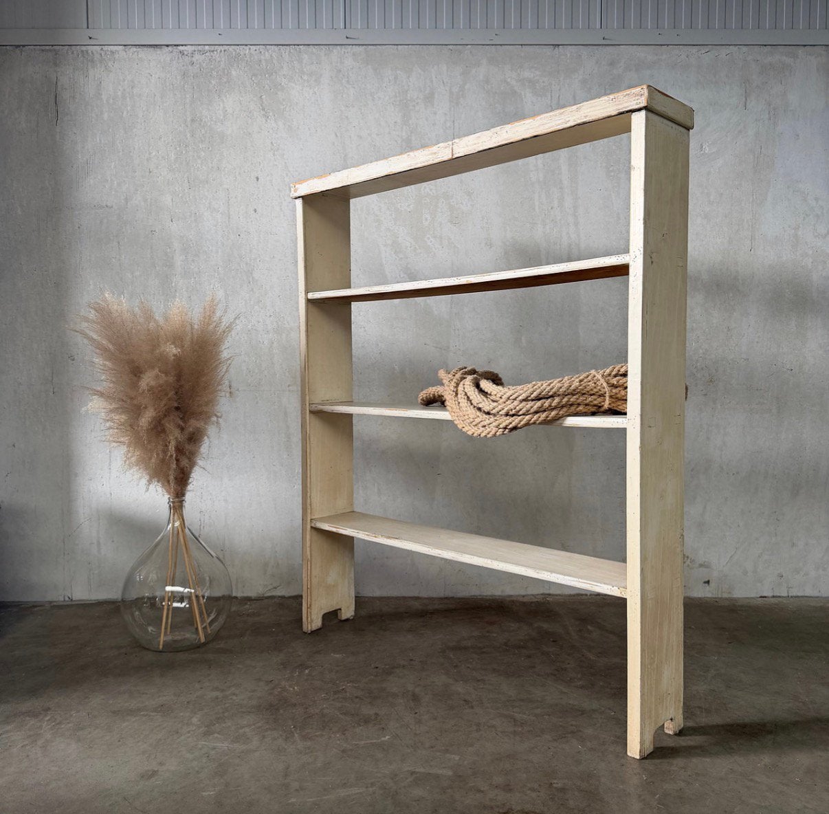 Oude Franse kast, vintage stellingkast, stelling, wandrek, Ophalen