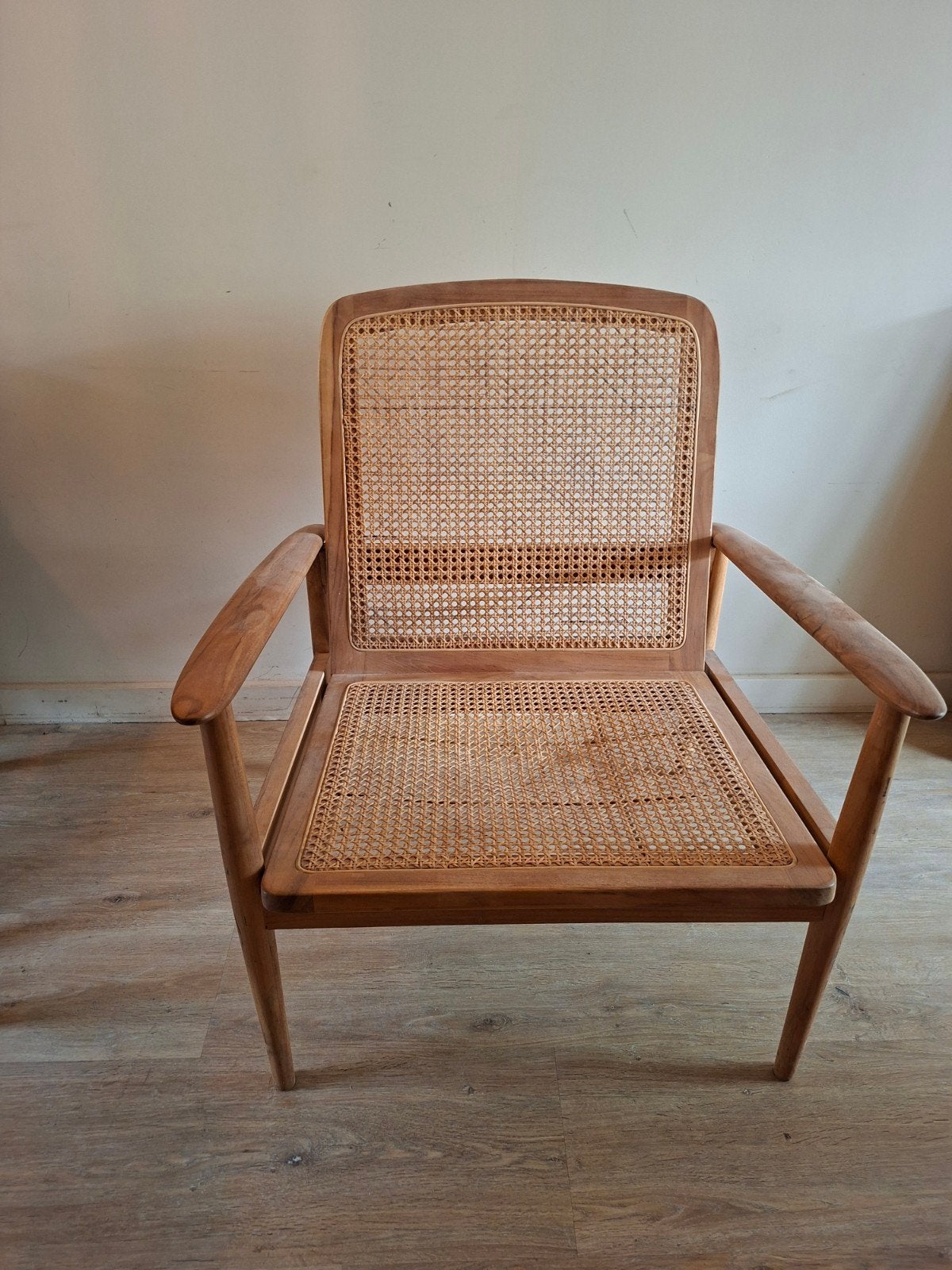 Rotan stoel gratis af te halen, Huis en Inrichting, Ophalen, Gebruikt, Bruin, Eén