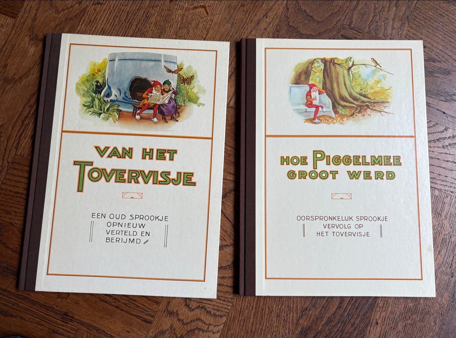 2 boeken: Het Tovervisje en Hoe Piggelmee Groot Werd, Ophalen of Verzenden, Gelezen