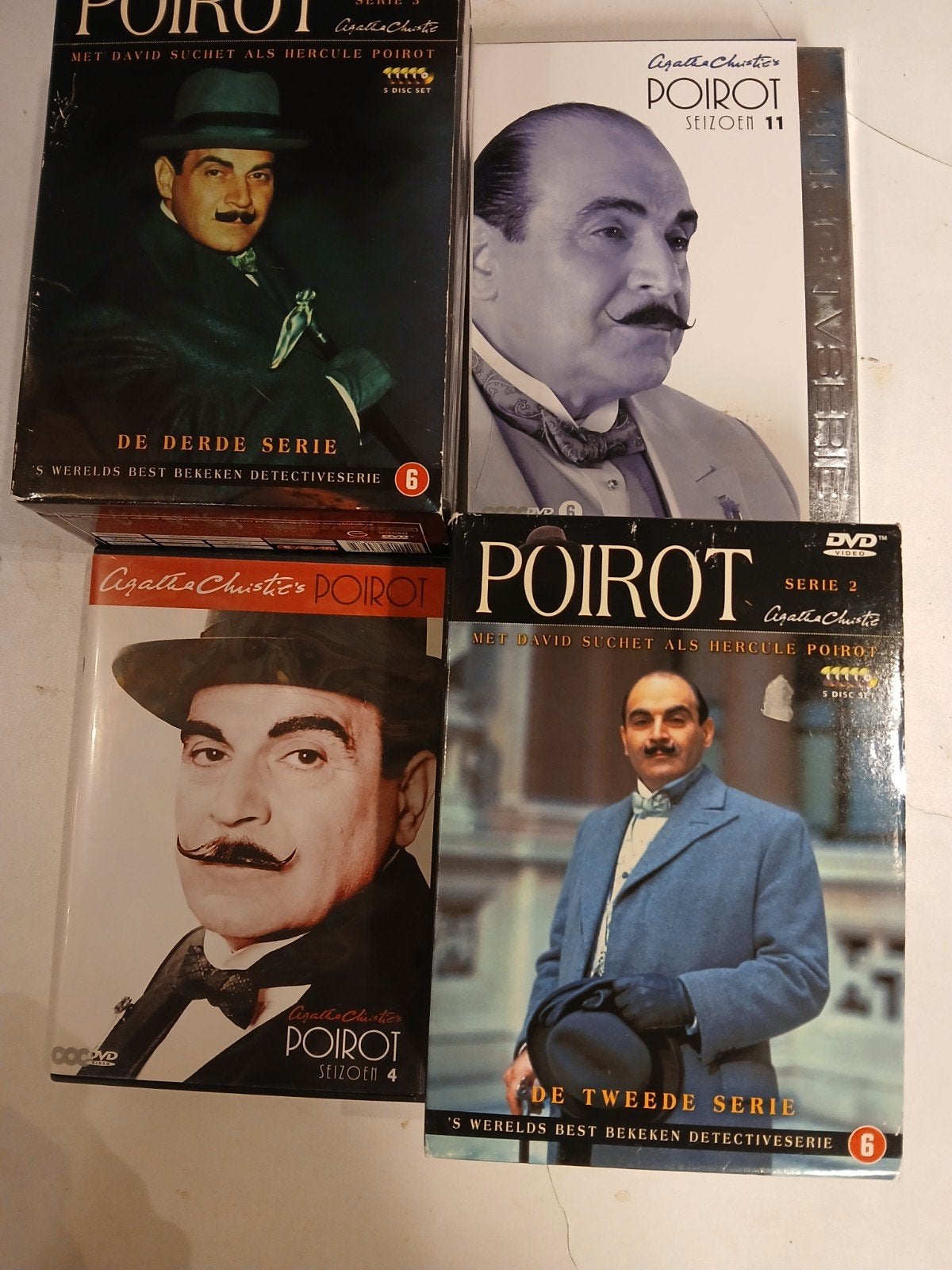 Agatha Christie's Poirot DVD Boxsets - Seizoen 2, 3, 4, 11, Nederlands, Ophalen of Verzenden, Vanaf 6 jaar, Detective en Krimi