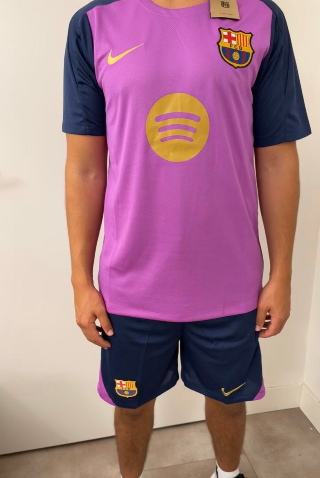 Nieuw FC Barcelona korte set - Shirt & Broekje, Paars, Nieuw, Overige maten, Ophalen of Verzenden