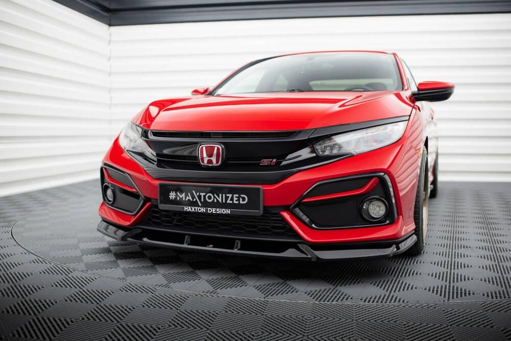 Voorlip spoiler sideskirt diffuser - Honda Civic Si 17-22
