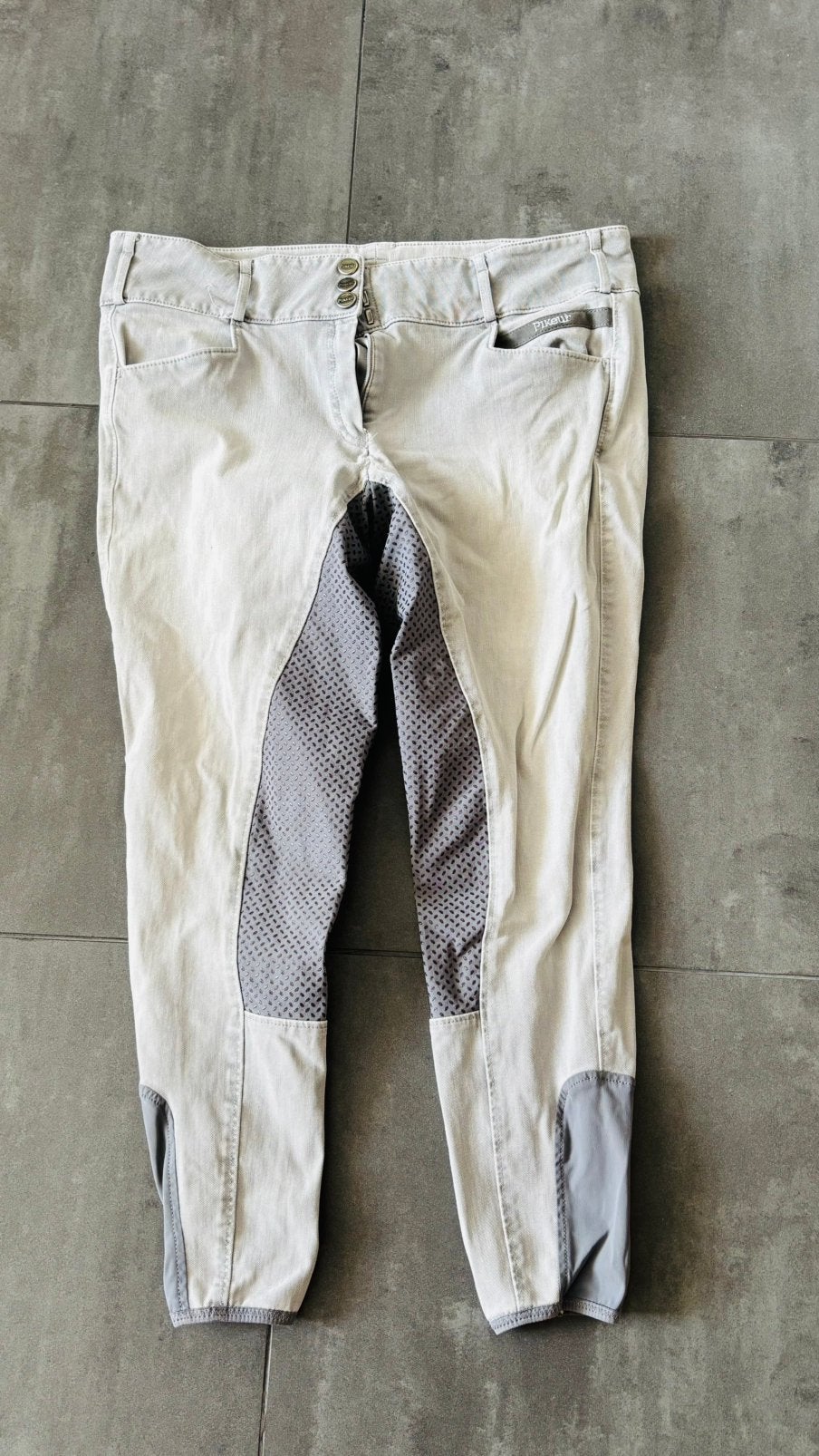 Dames rijbroek Pikeur Candela (77% katoen) maat 46, Dieren en Toebehoren, Paardrijkleding, Gebruikt, Dressuur, XL, Beige