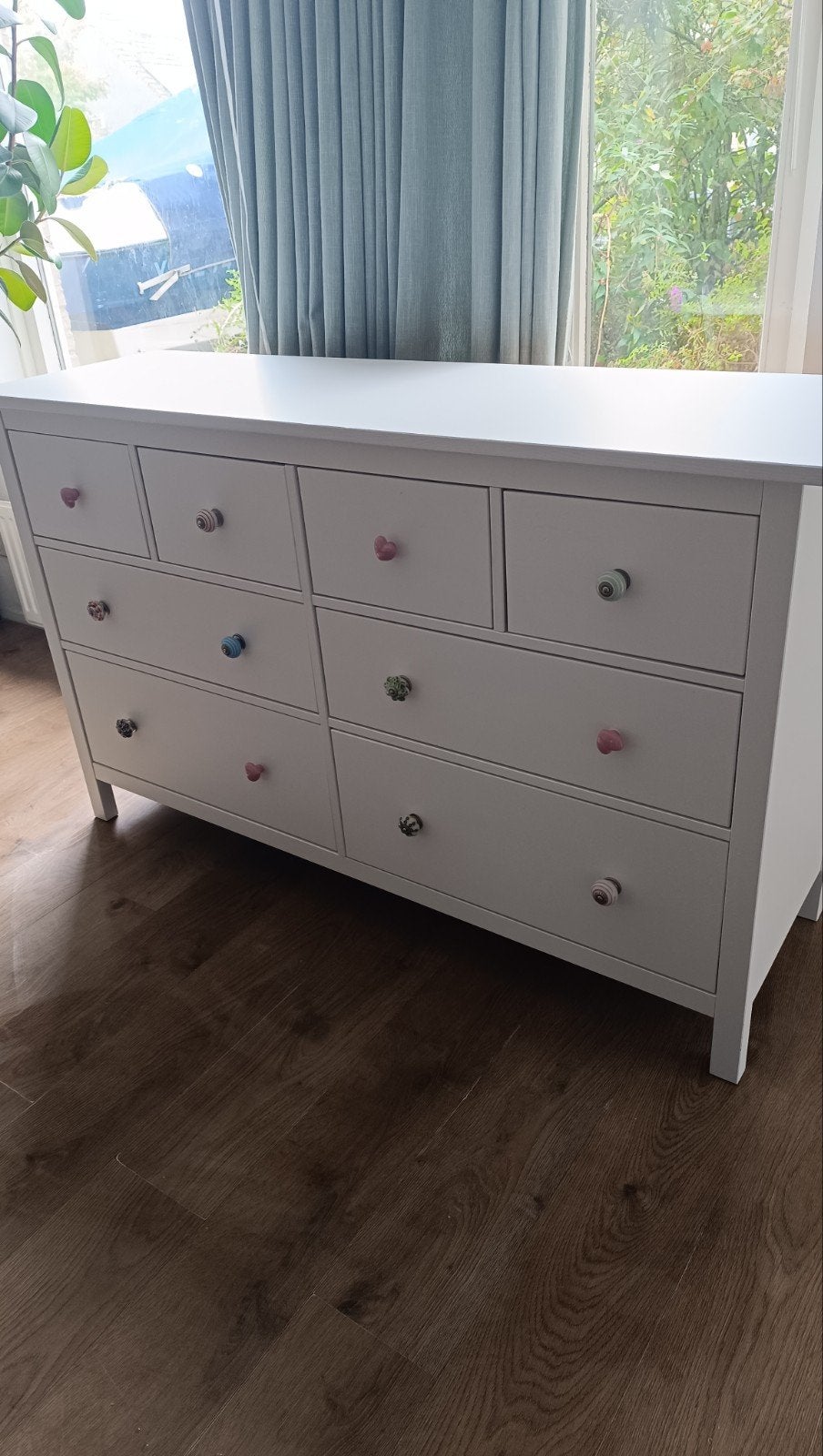 Hemnes ladekast, Ophalen, Gebruikt, 5 laden of meer, 150 tot 200 cm