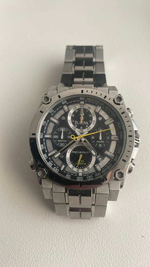 BULOVA Precisionist  horloge, Sieraden, Tassen en Uiterlijk, Horloges | Heren, Overige merken, Staal, Gebruikt, Staal