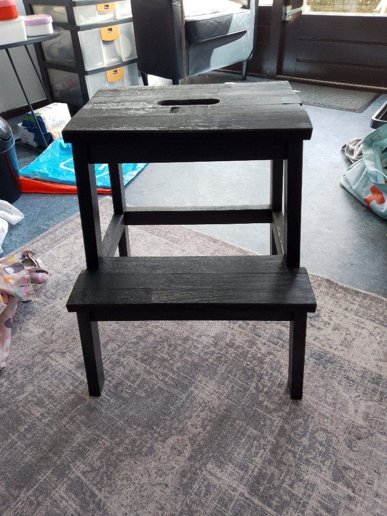 Massief houten trapkrukje 7 € 50, Ophalen, Gebruikt, Hout