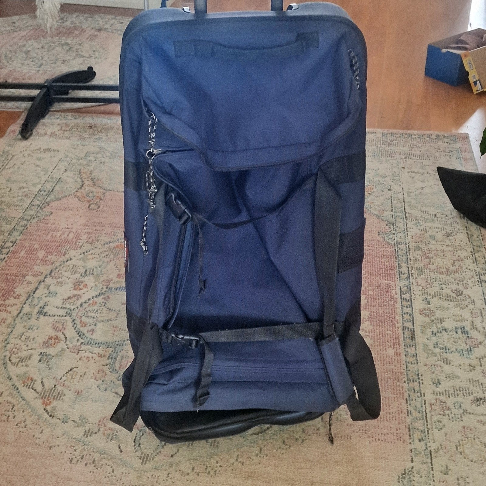 eastpack L reistas reiskoffer, Gebruikt, Blauw, 75 cm of meer, Wieltjes