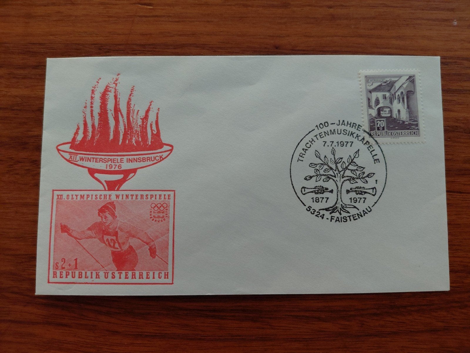Olympische winterspelen 1976, Postzegels en Munten, Postzegels | Eerstedagenveloppen, Ophalen of Verzenden, Europa