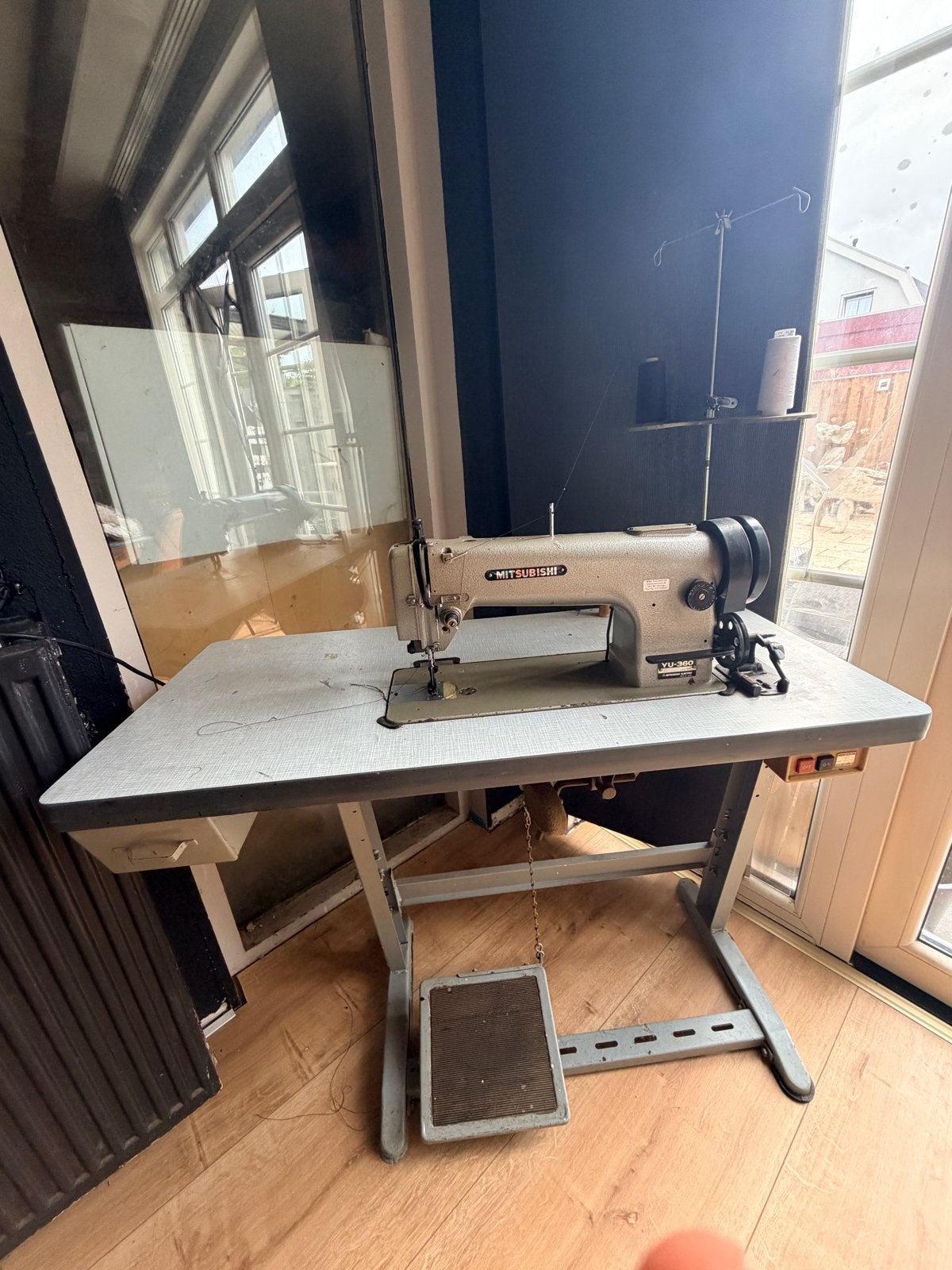Mitsubishi YU-360 leer/zwaar naaimachine walking foot, Overige merken, Gebruikt, Ophalen of Verzenden, Naaimachine