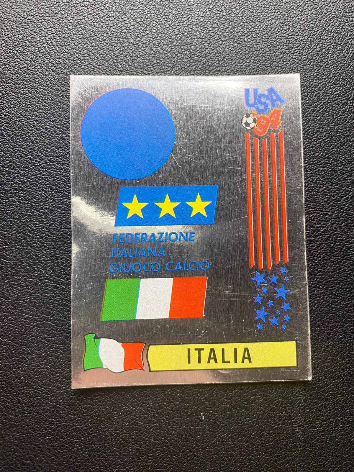 Italië Embleem - Panini WK 1994, Ophalen of Verzenden, Zo goed als nieuw, Buitenlandse clubs, Poster, Plaatje of Sticker