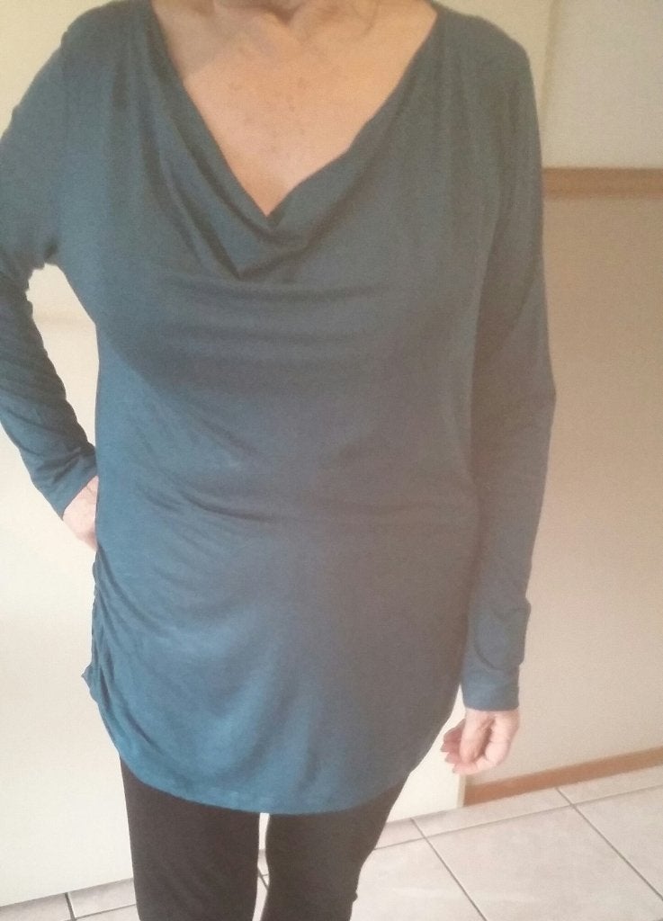 leuk shirt 48, Blauw, Maat 46/48 (XL) of groter, Ophalen of Verzenden, Zo goed als nieuw