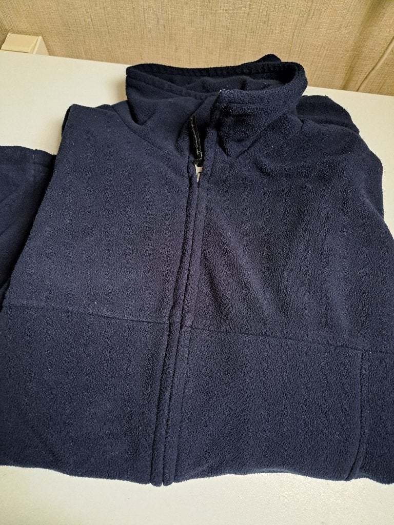 donkerblauw gevoerd heren fleecevest 3XL, Kleding | Heren, Truien en Vesten, Ophalen of Verzenden, Zo goed als nieuw, Overige maten