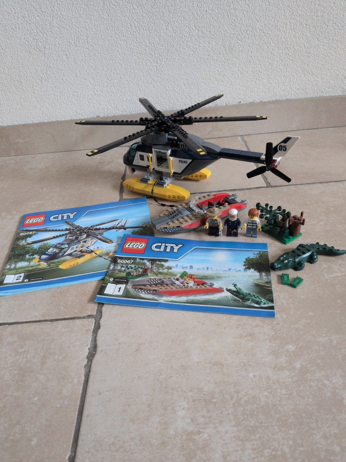 LEGO City 60067 Moeras Politie Helikopter en Boot, City, Lego, Ophalen of Verzenden, Zo goed als nieuw