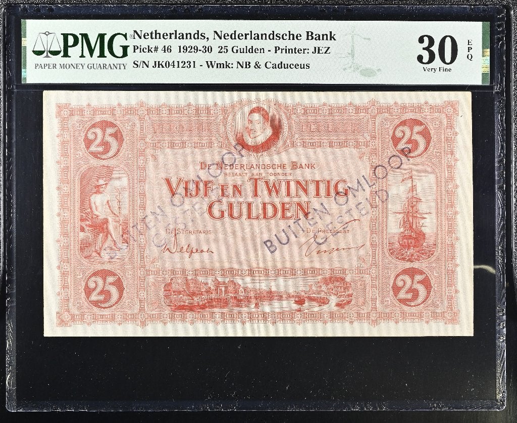 Biljet 25 gulden Willem v Oranje - buiten omloop, 1930 | PMG, Ophalen of Verzenden, 25 gulden