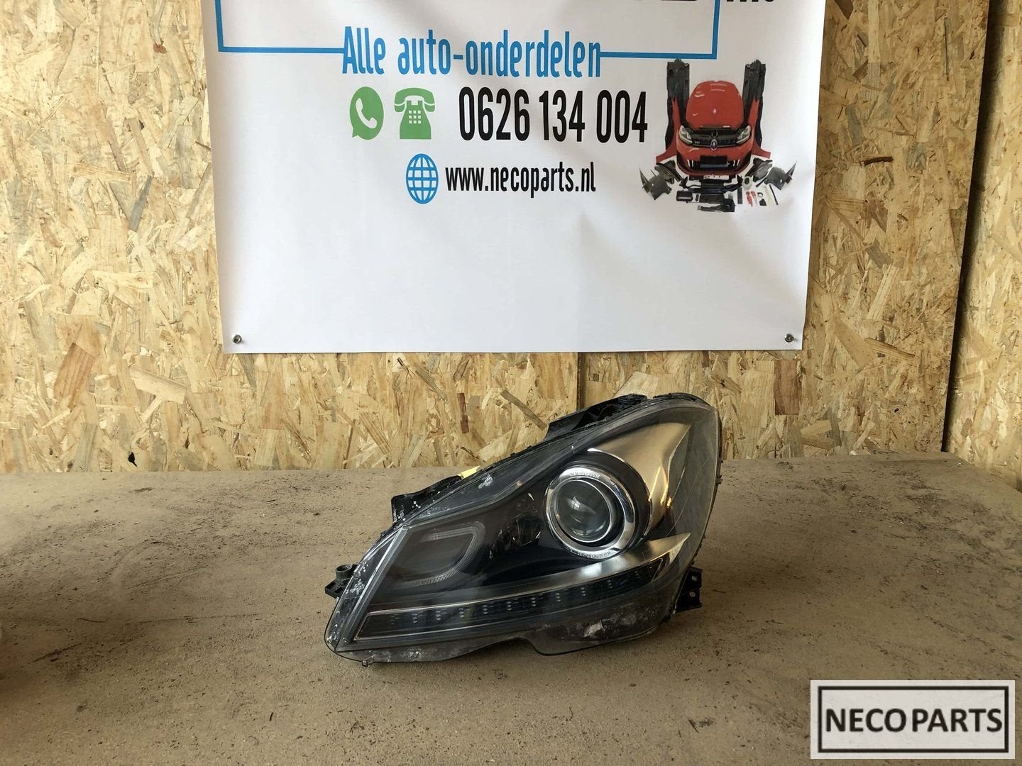 C klasse w204 facelift ils xenon koplamp links compleet, Auto-onderdelen, Gebruikt, -, Ophalen of Verzenden, -