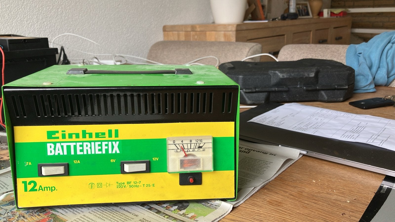 Einhell Batterijfix acculader 6V/12V 7A/12A, Ophalen, Gebruikt, Overige automerken