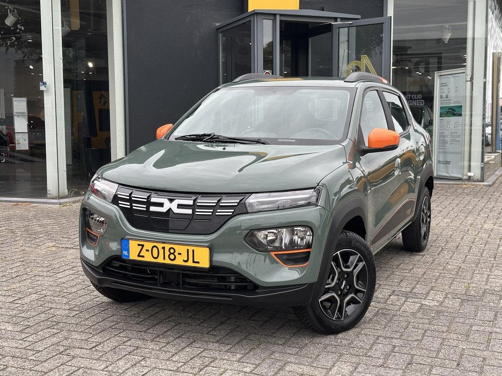 Dacia Spring 45 Expression l Origineel NL l NAP l Snellader, Auto's, Dacia, Gebruikt, Zwart, 38 min, Parkeersensor