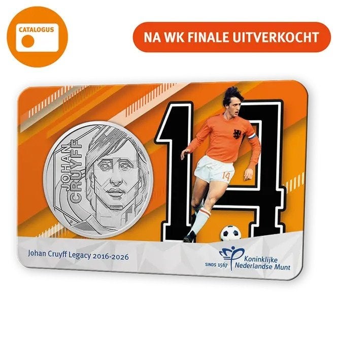 Coincard Nederland 2026 - Johan Cruijff Legacy - ES of NL, Verzenden, Overige landen, Overige waardes, Losse munt