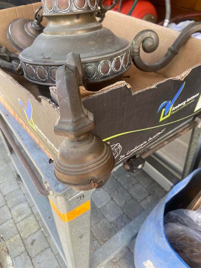 Mooie antieke hanglamp, Ophalen of Verzenden, Zo goed als nieuw, Minder dan 50 cm