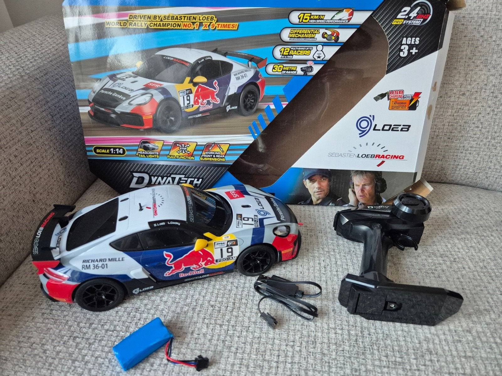 Dynatech Porsche 718 Cayman GT4 rc auto, Elektro, Schaal 1:14, Ophalen of Verzenden, Zo goed als nieuw