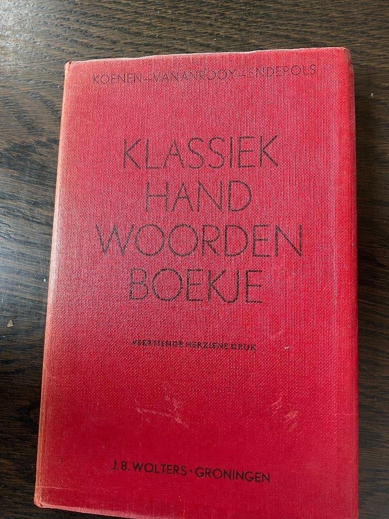 Koenen, Van Anrooy en Endepols: Klassiek handwoordenboekje, Gelezen, Koenen of Wolters, Nederlands, Ophalen of Verzenden