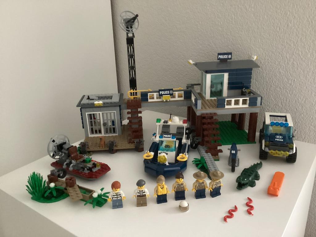 Lego City 60069 Politie bureau Moeras politie, City, Lego, Ophalen of Verzenden, Complete set
