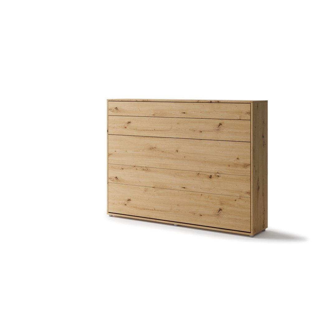 Concept opklapbed horizontaal - 140x200 - Eikenkleur, Huis en Inrichting, Slaapkamer | Bedden, Niet ingevuld, Niet ingevuld, Niet ingevuld