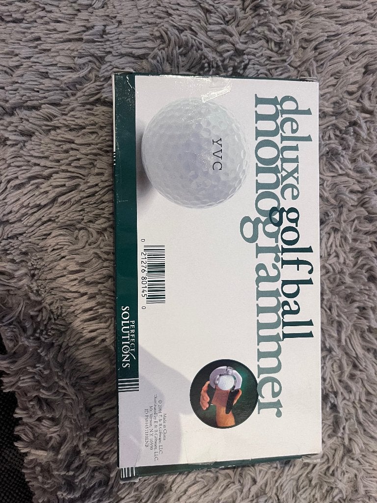 Golfbal initialen printer, Sport en Fitness, Golf, Ophalen of Verzenden, Zo goed als nieuw, Bal(len), Overige merken