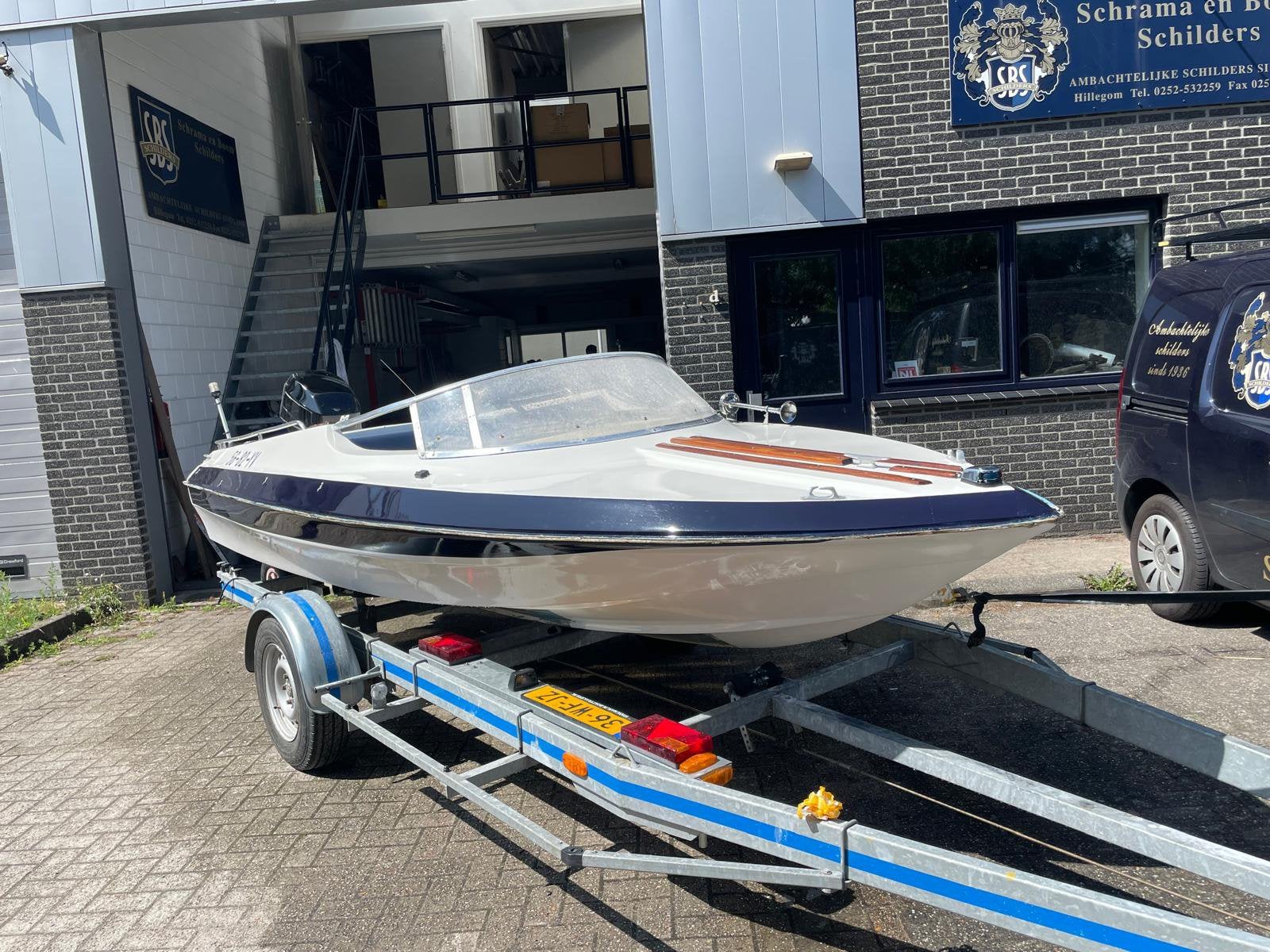 Speedboot dateline bikini 25pk 4tak mercury met powertrim, Gebruikt, Ophalen of Verzenden, Minder dan 70 pk, Buitenboordmotor