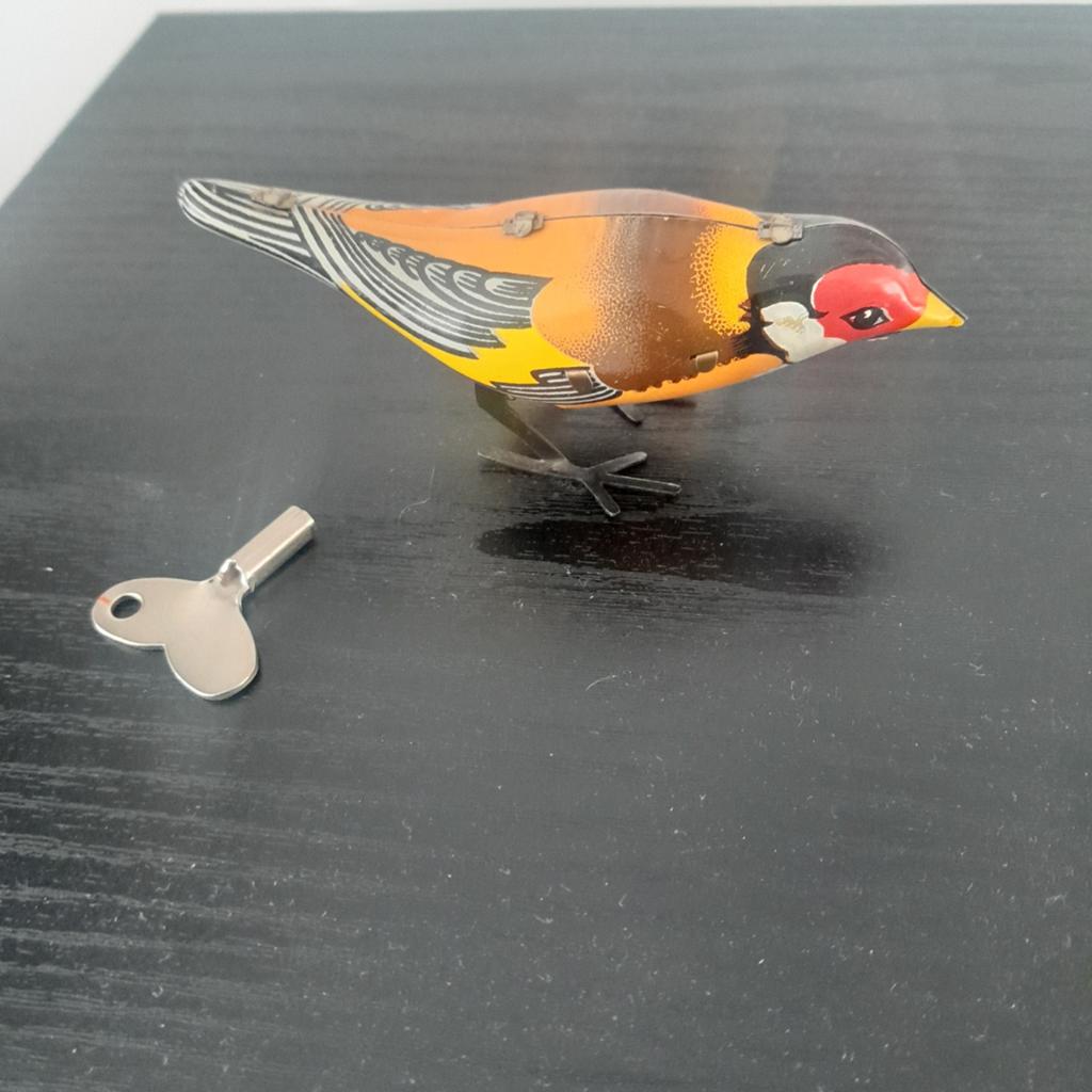 Blikken vintage vogel, Antiek en Kunst, Antiek | Speelgoed, Ophalen of Verzenden