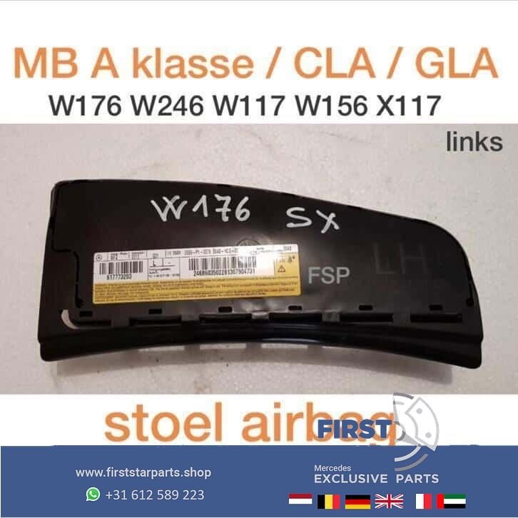 Stoelairbag links / rechts W176 A Klasse W117 CLA W156 GLA >, Gebruikt, -, -, Ophalen of Verzenden