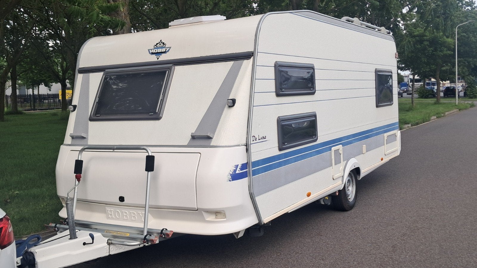 HOBBY495 STAPELBED MOVER DAKAIRCO, Caravans en Kamperen, Caravans, Vast bed, Rondzit, Hobby, Kachel