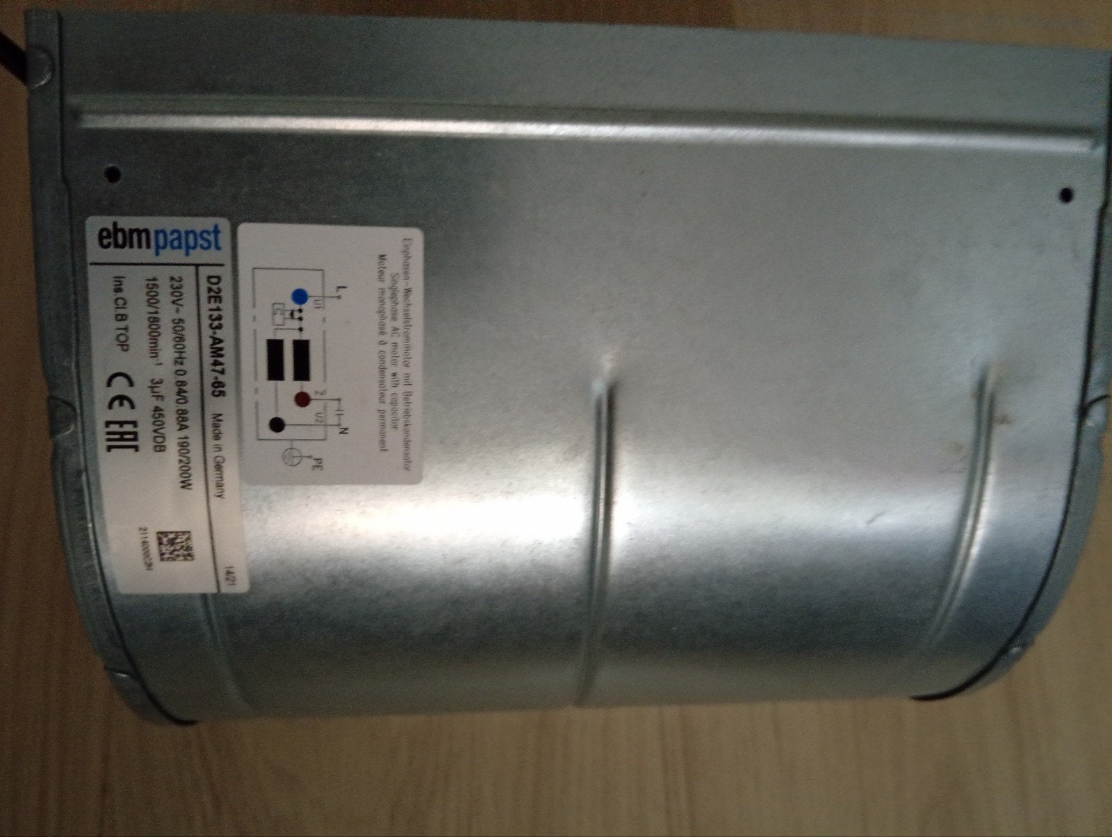 EBM Papst D2E133-AM47-65 Radiatorventilator, Witgoed en Apparatuur, Ventilatoren, Ophalen of Verzenden, Gebruikt, Radiatorventilator