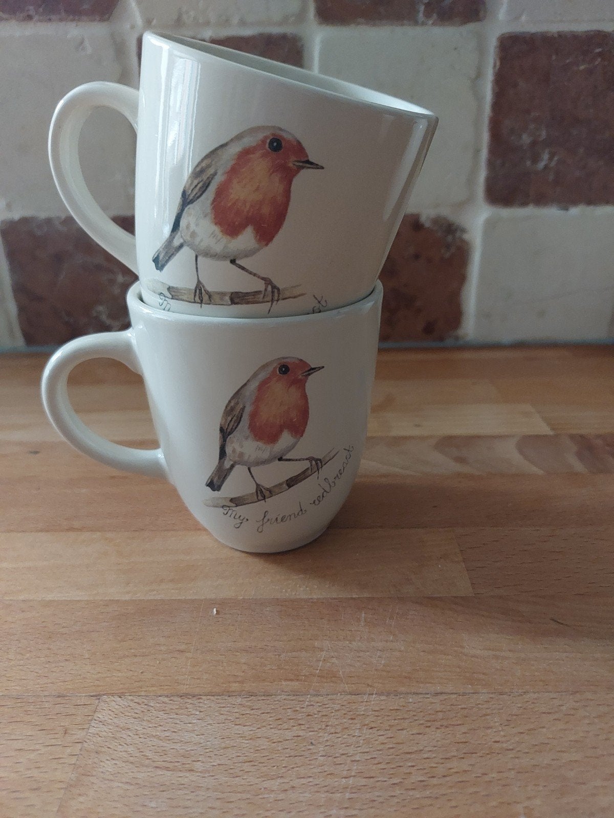 Mokken en kan met dierenprint (kip en koe), Ophalen of Verzenden