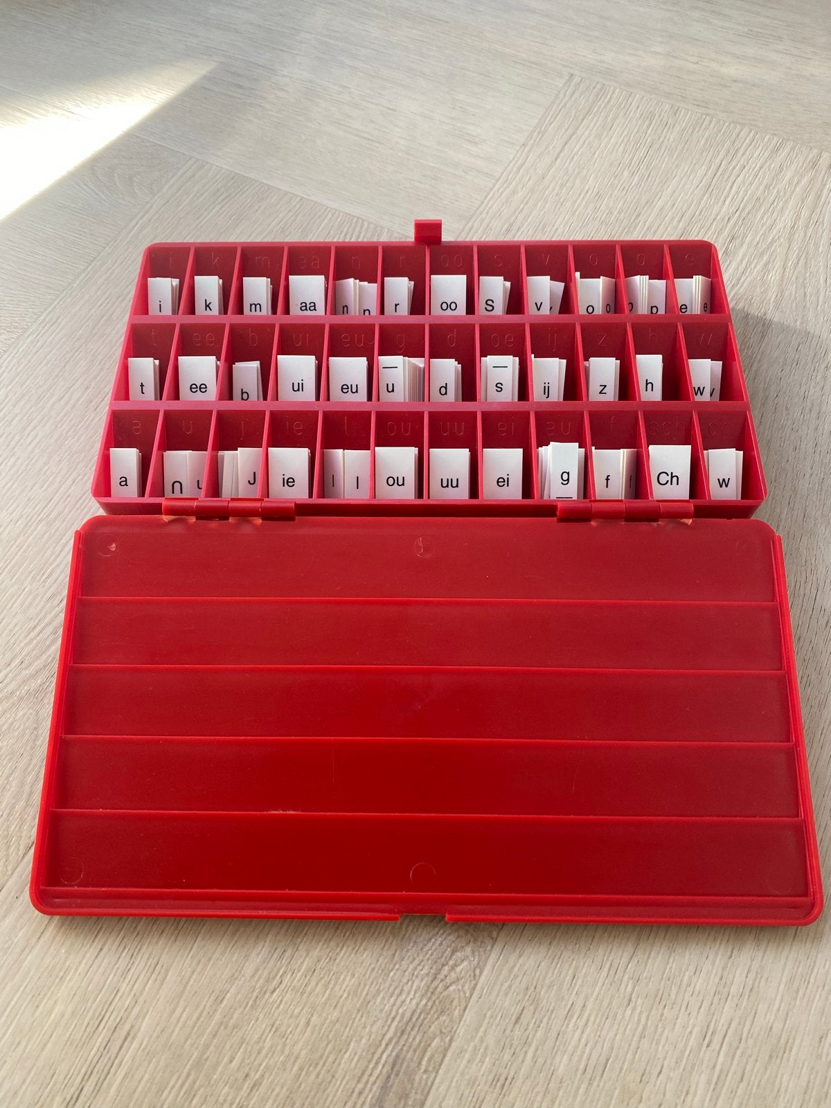 Letterdoosje met losse letters en klanken, Ophalen, Gebruikt, Taal en Lezen