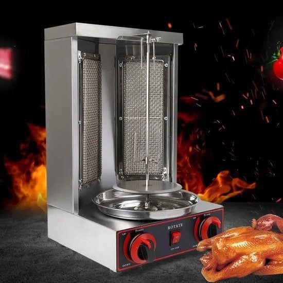 Verticale Shawarma Grill – Kebab Grill – Gyros Grill, Corvance B.V., Verzenden, Nieuw, Corvancebol@gmail.com
