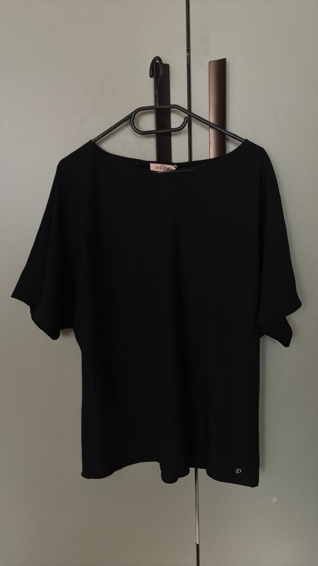 LaDress top xs Monica ? vlinder korte mouw crêpe zwart, Kleding | Dames, Zwart, Ophalen of Verzenden, Zo goed als nieuw, Korte mouw