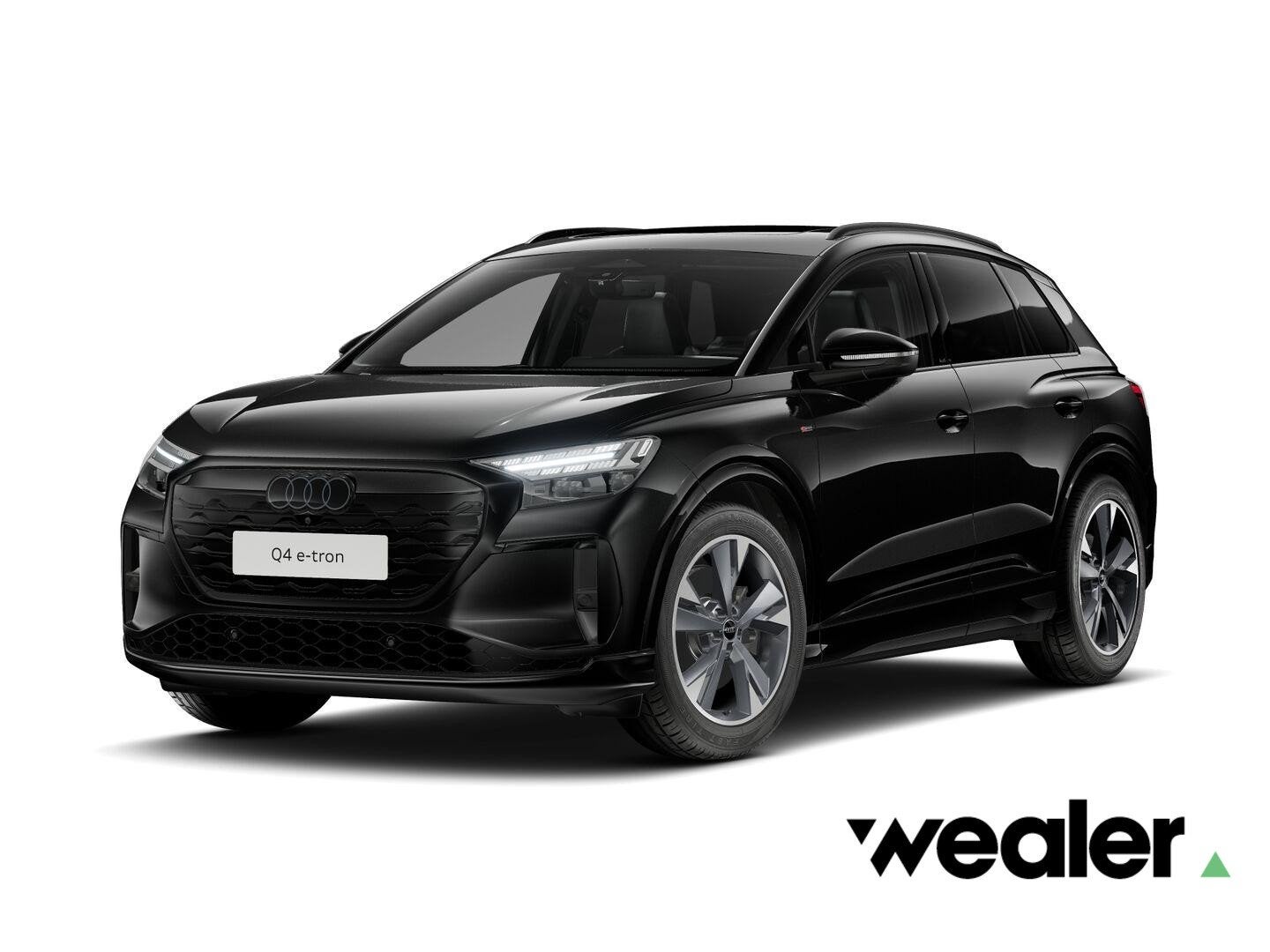 Audi Q4 e-tron S edition e-tron 45 82 kWh 210 kW / 286 PK SU, Auto's, Achterwielaandrijving, 510 min, Zwart, 82 kWh