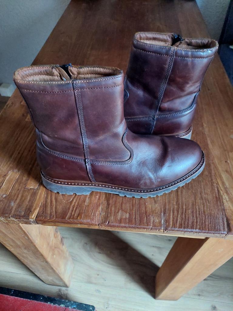 Leren enkel boots maat 43, Ophalen of Verzenden, Gedragen, Bruin