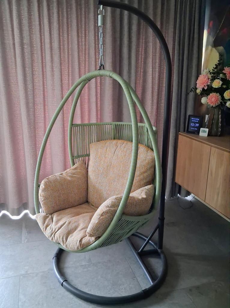 Hangstoel ei eggy, Tuin en Terras, Tuinstoelen, Zo goed als nieuw, Ophalen