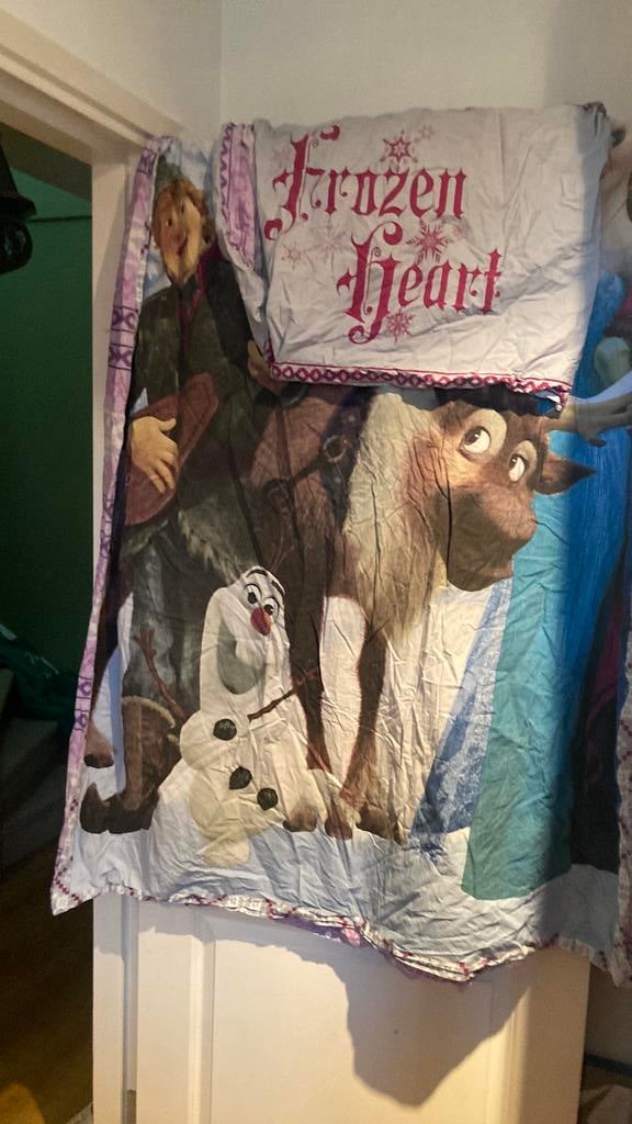 Frozen dekbed overtrek Disney, Meisje, Dekbedovertrek, Ophalen of Verzenden, Zo goed als nieuw